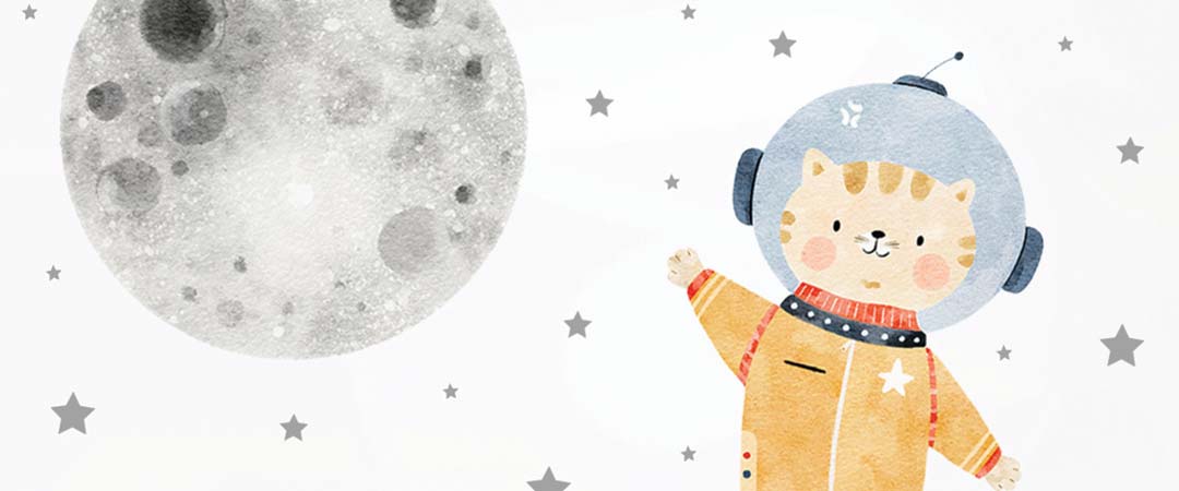 Gatito a la luna