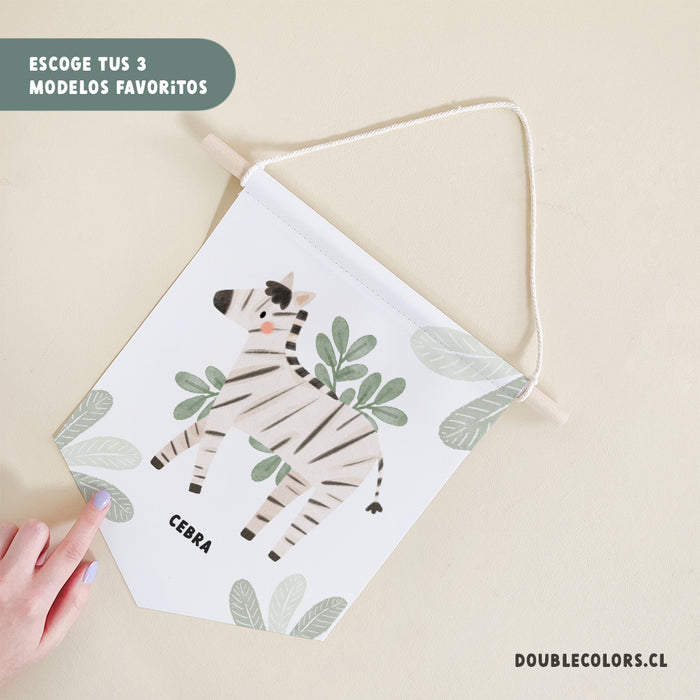 Banderines de colección "Animales de la selva"