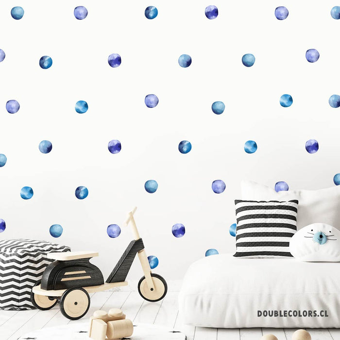 Manchas de acuarelas azul/violeta