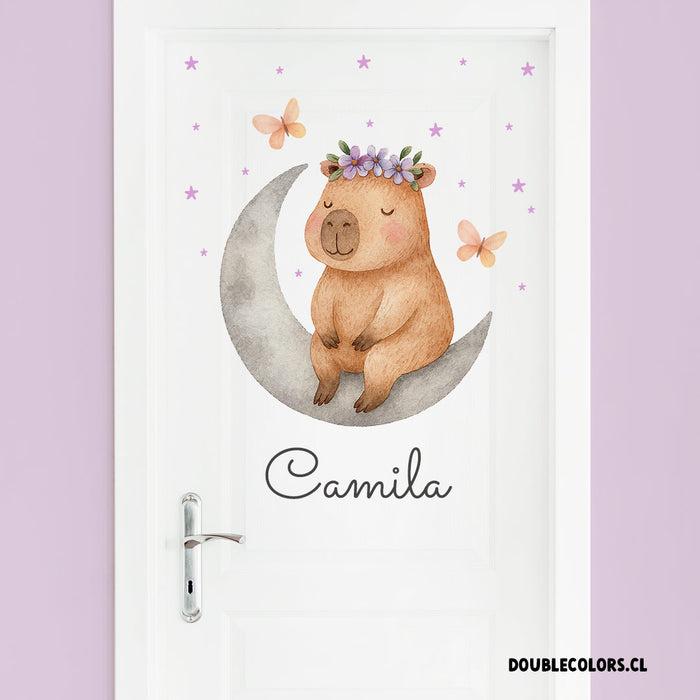 Puerta capibara en la luna