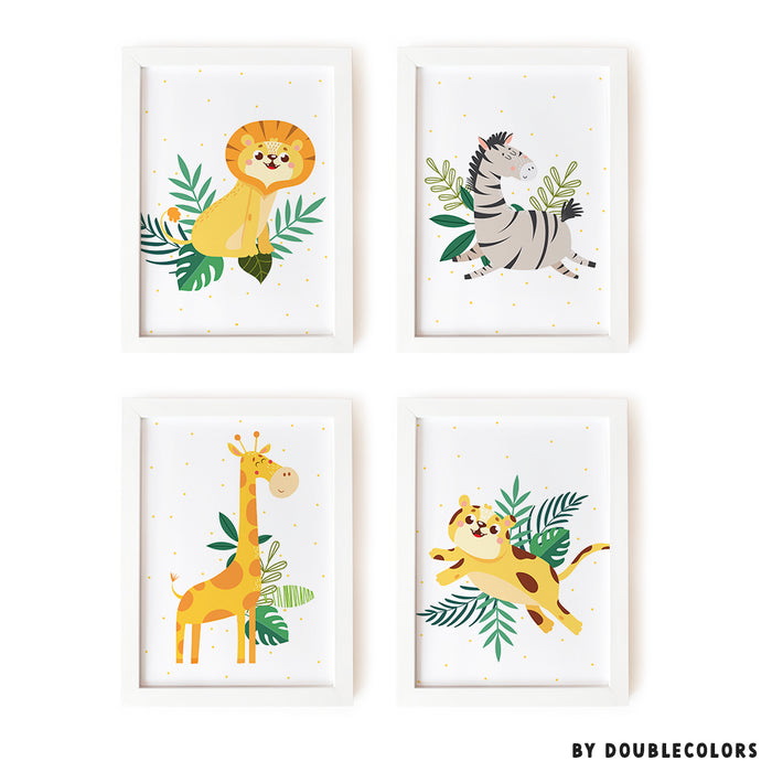 Composición animalitos de la selva