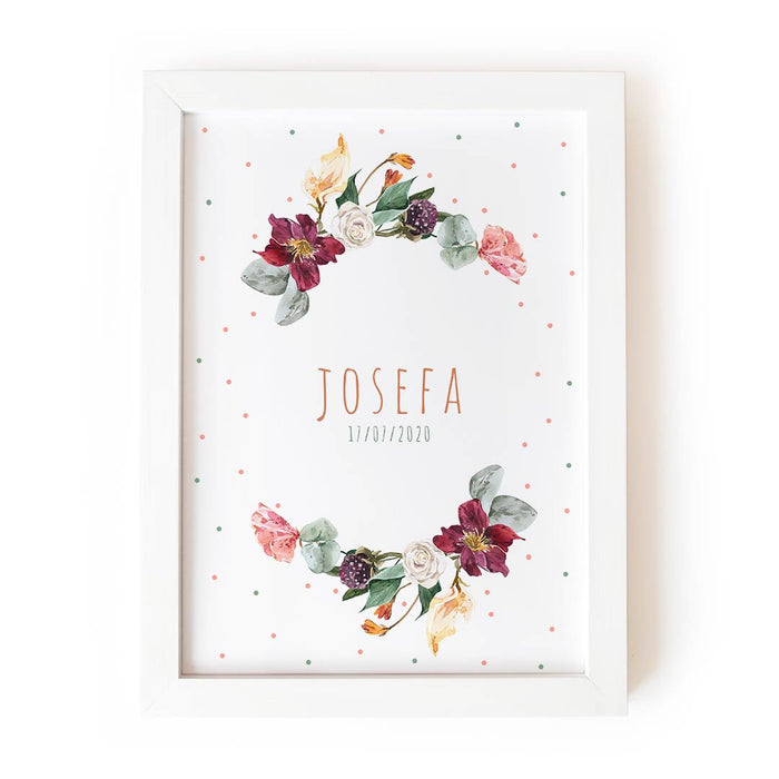 Corona de flores boho