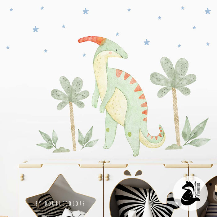 Dino y estrellitas