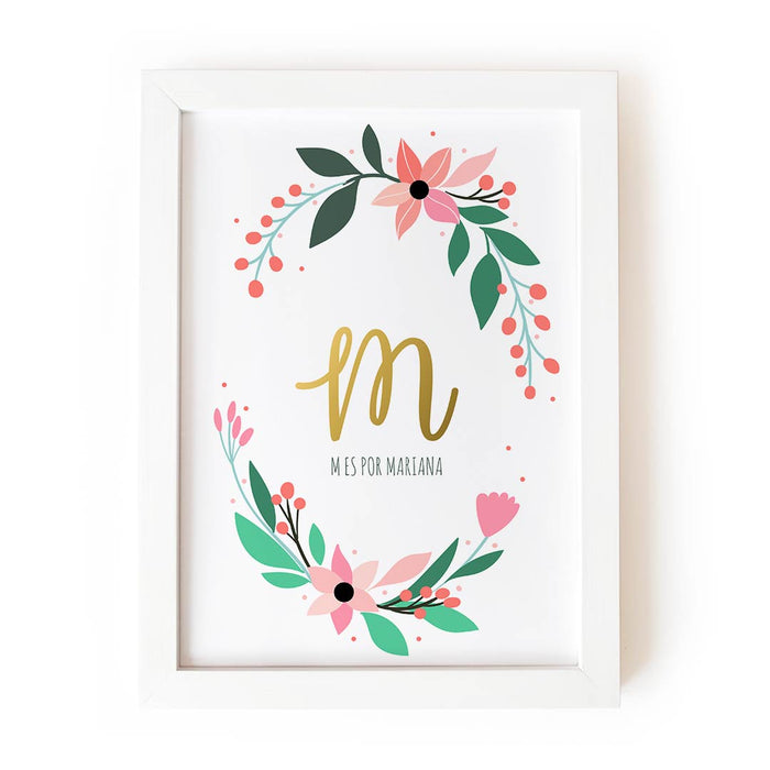 Inicial del nombre (rosa)