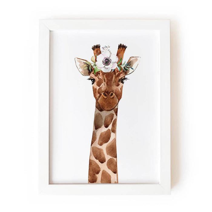 Jirafa floral