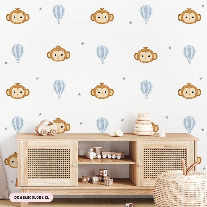 Monitos y globos