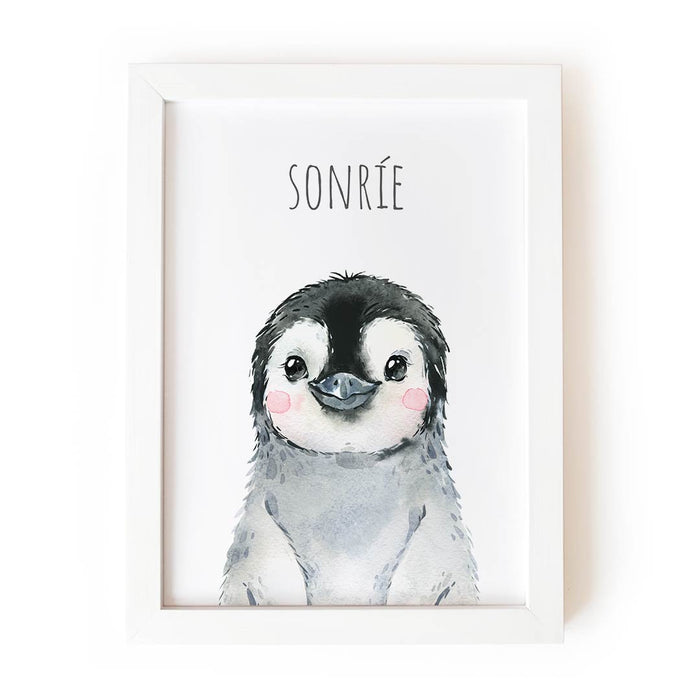 Pingüino sonríe