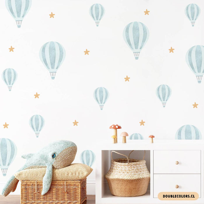 Globos y estrellas
