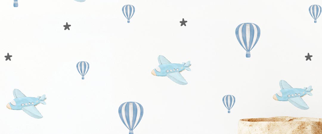 Aviones, globos y estrellas