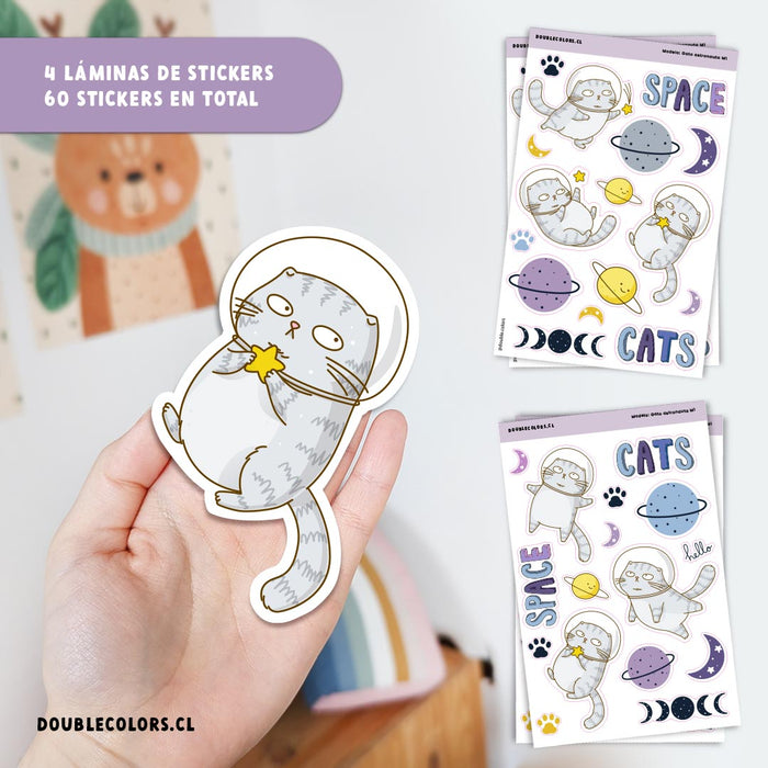 Stickers "Gatito astronauta M1"