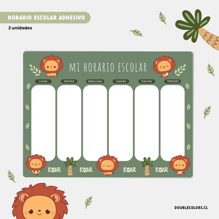 Horario escolar "Leones"