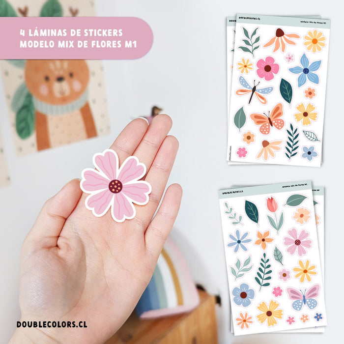 Stickers "Mix de flores M1"