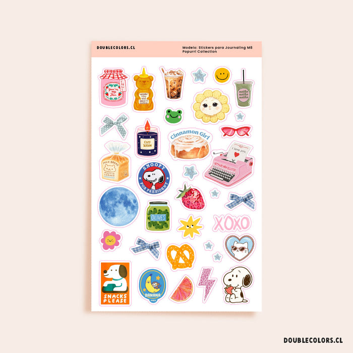 "Stickers para Journaling M8" -  Pupurrí