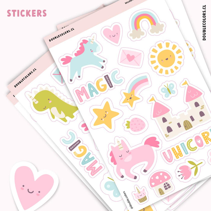 Stickers "Unicornios M1"