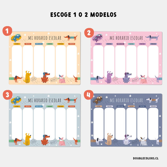 Horario escolar "Perritos"