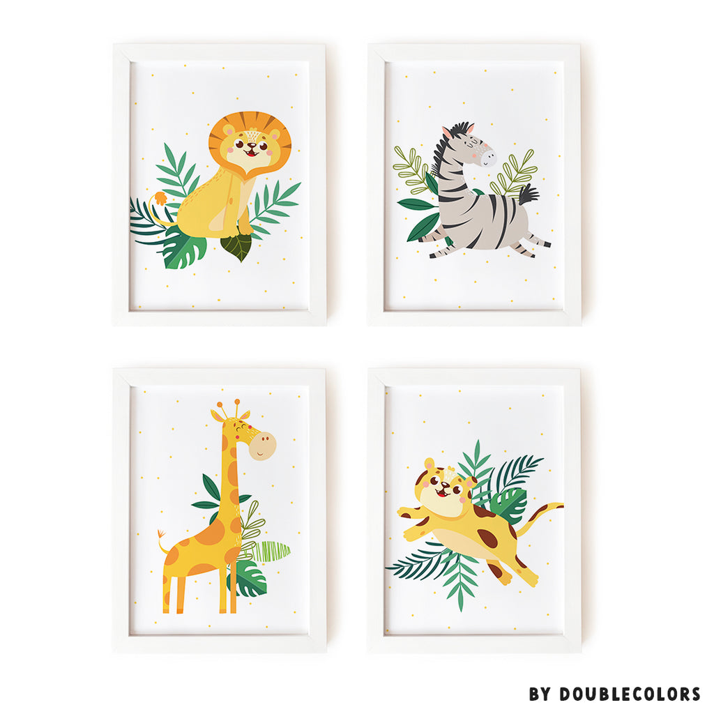 Composición animalitos de la selva