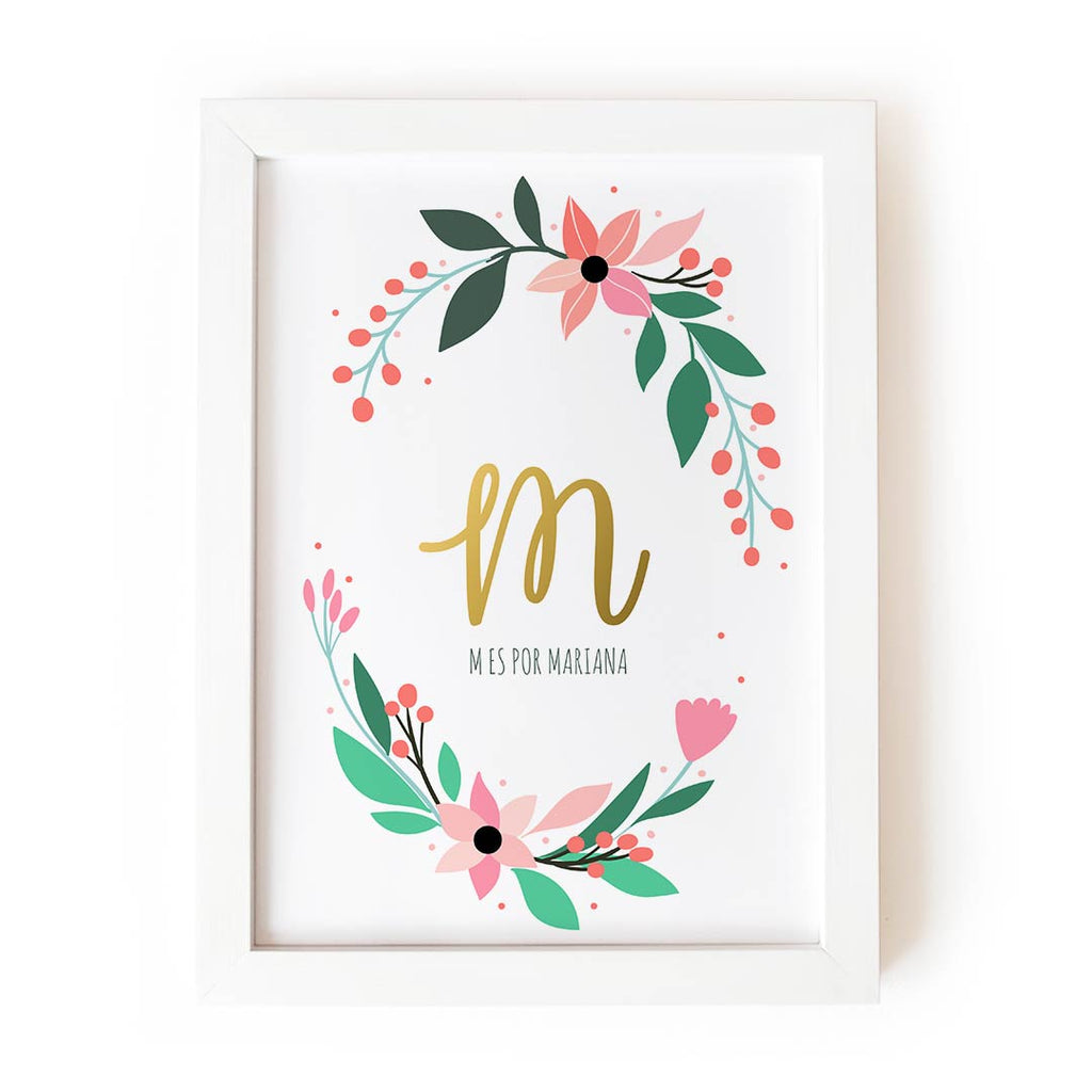 Inicial del nombre (rosa)