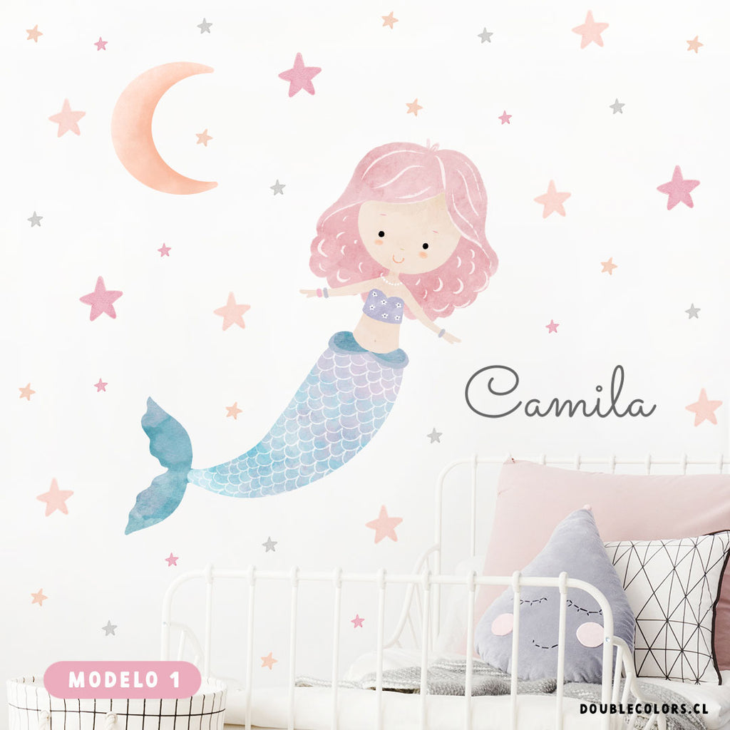Sirena acuarelas