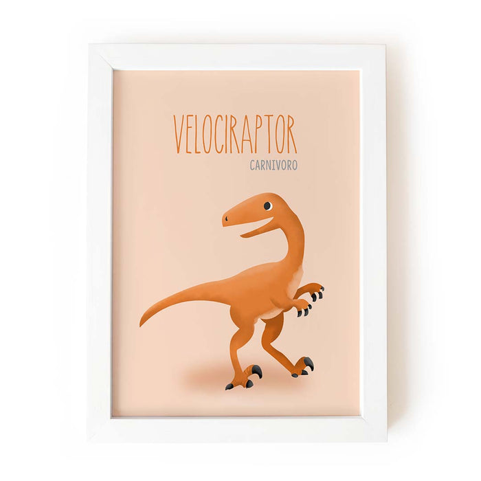 Velociraptor naranja